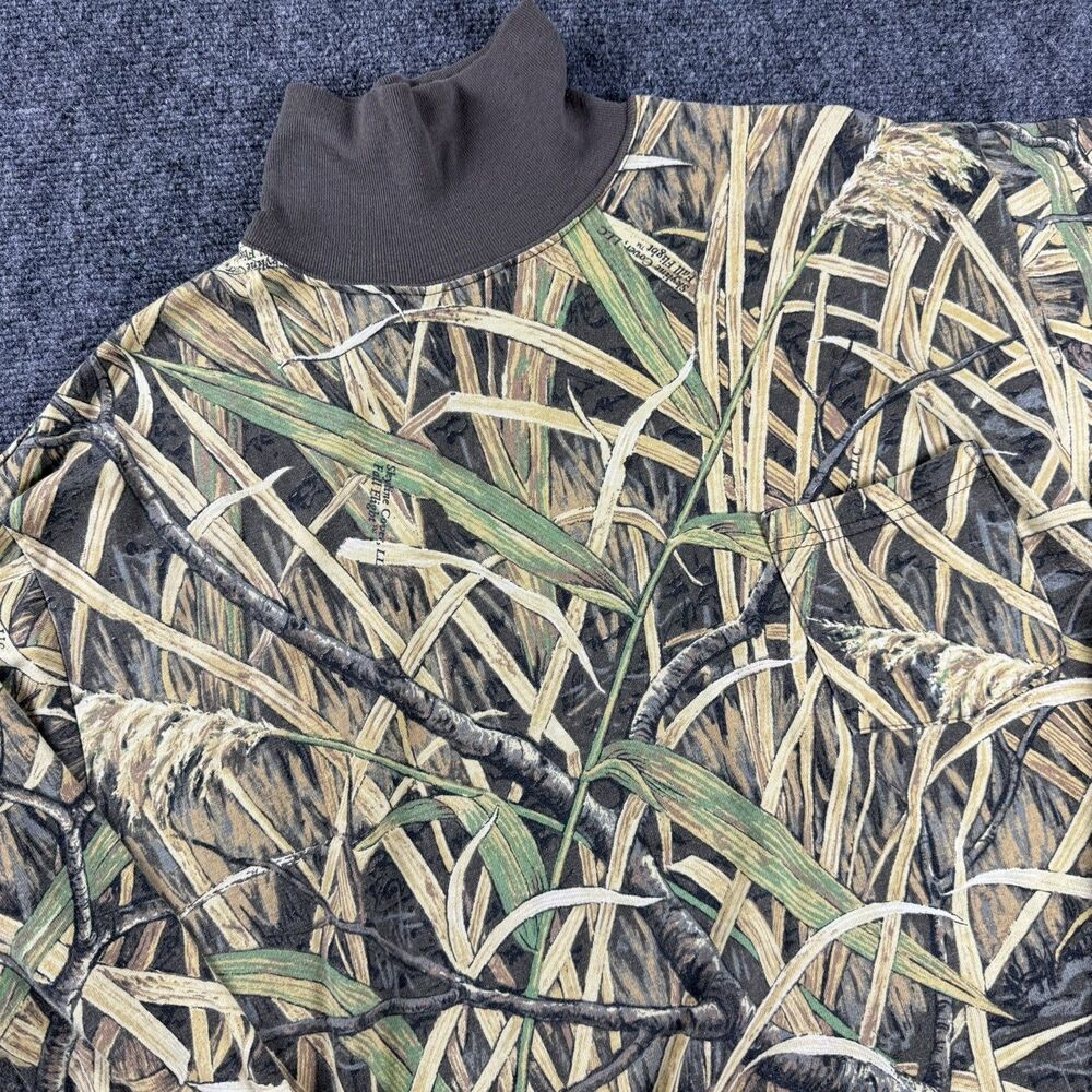 Vintage Skyline Hunting Camo Long Sleeve Shirt Mens XL 90s MADE IN USA